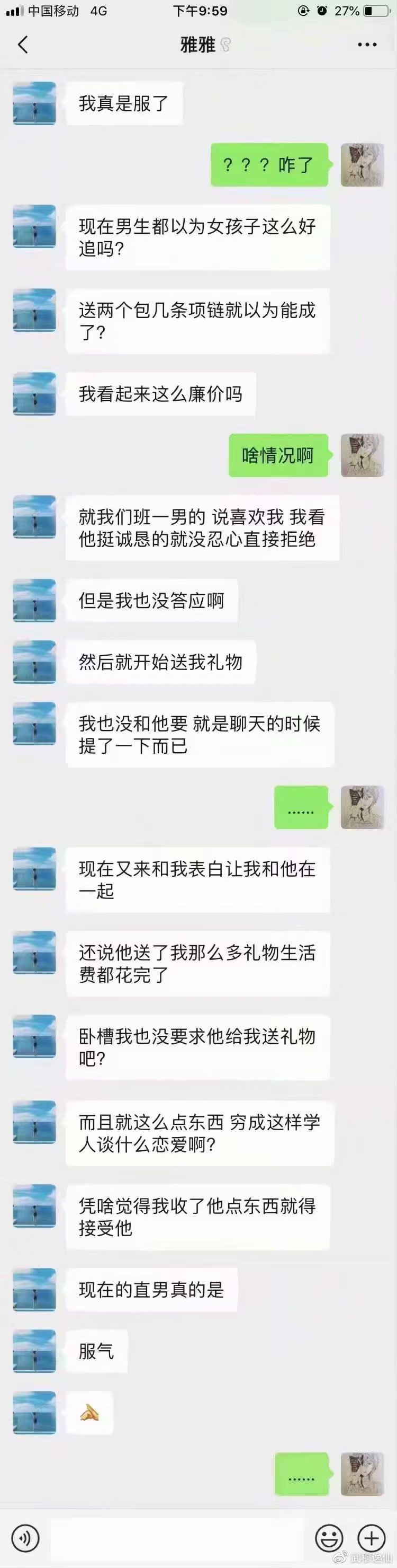 1—7 级渣女等级对照表