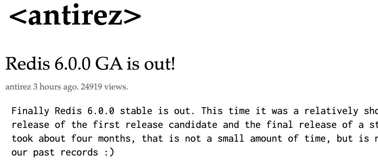 Redis 6.0.0 GA-武穆逸仙