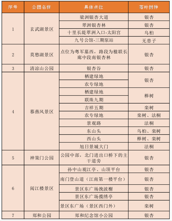 42 处落叶观赏点，留住南京“醉”美秋色！