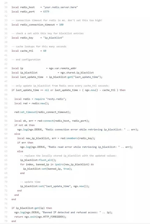 Nginx 通过 Lua + Redis 实现动态封禁 IP