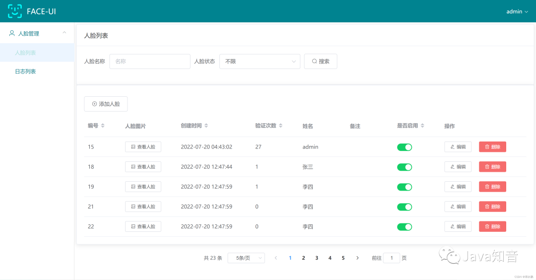 SpringBoot+Vue 实现网页版人脸登录、人脸识别,逼格很高!!! SpringBoot+Vue 实现网页版人脸登录、人脸识别,逼格很高!!!