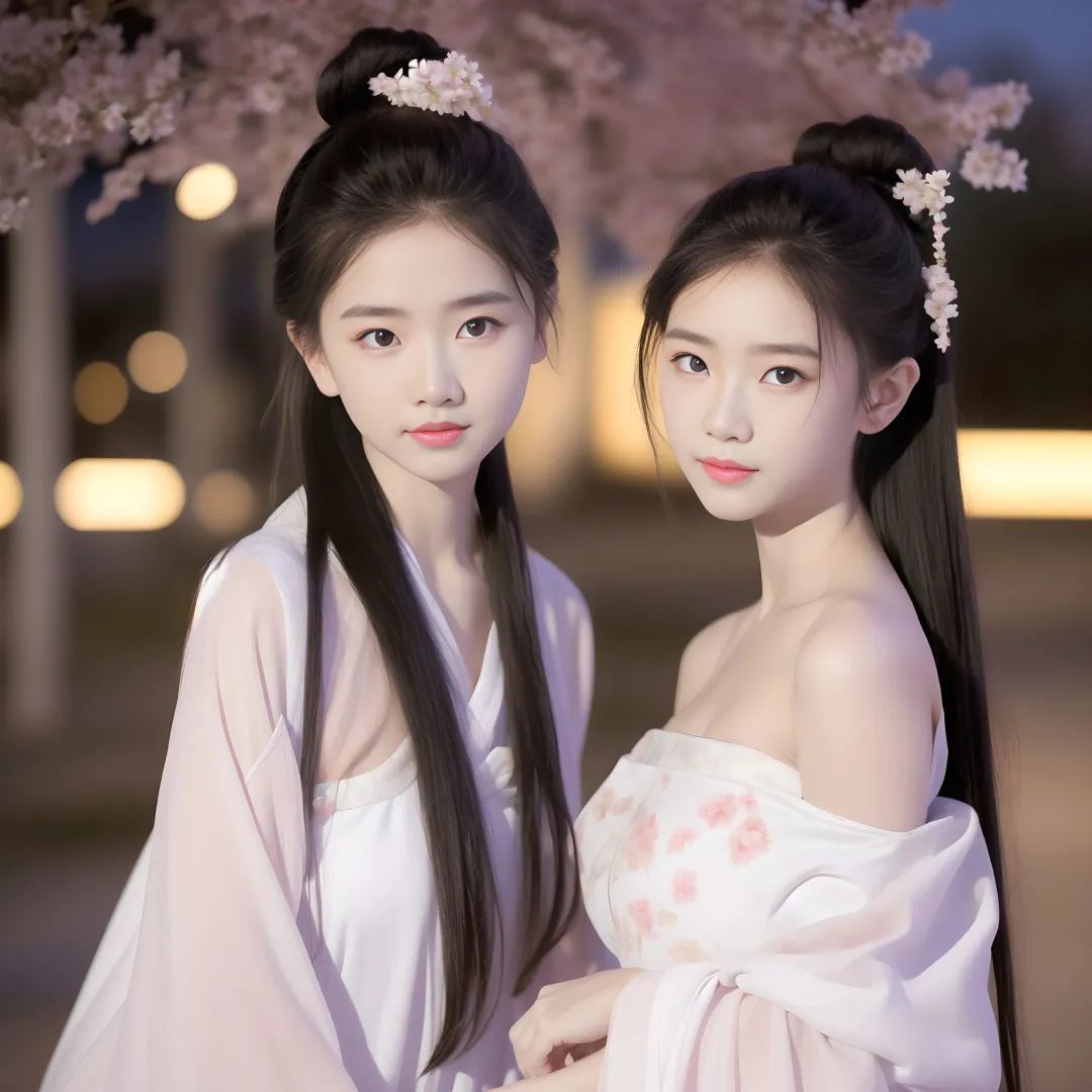 古风汉服下的多情姐妹花,活色生香的美丽令人陶醉 古风汉服下的多情姐妹花,活色生香的美丽令人陶醉