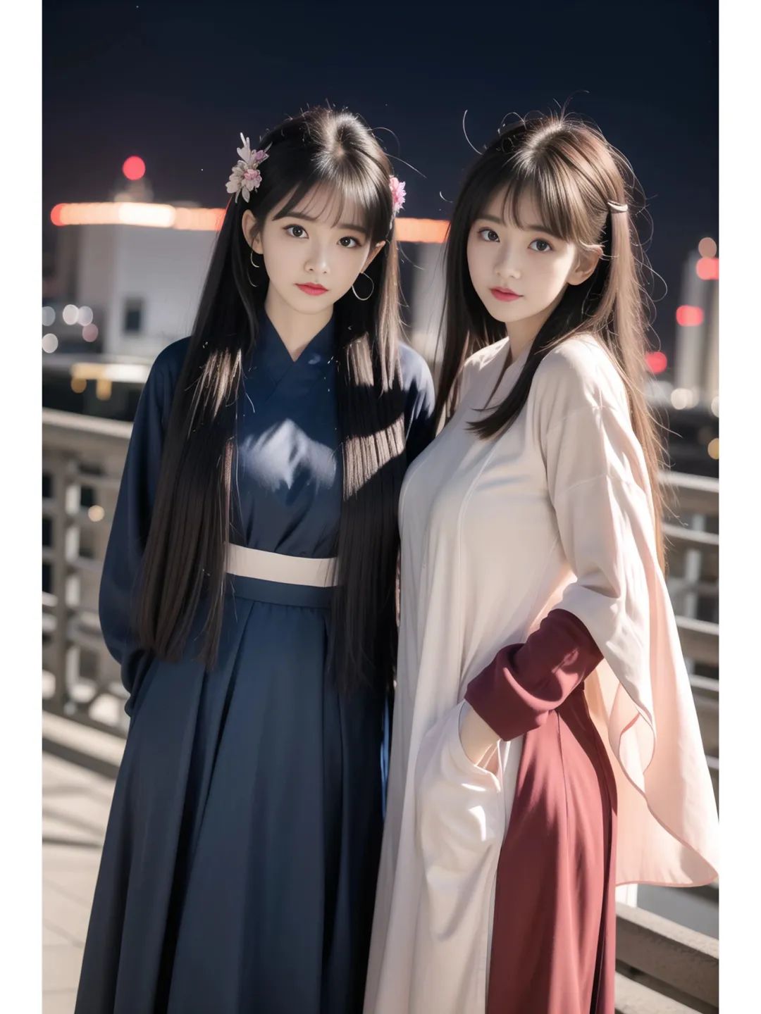 古风汉服下的多情姐妹花,活色生香的美丽令人陶醉 古风汉服下的多情姐妹花,活色生香的美丽令人陶醉