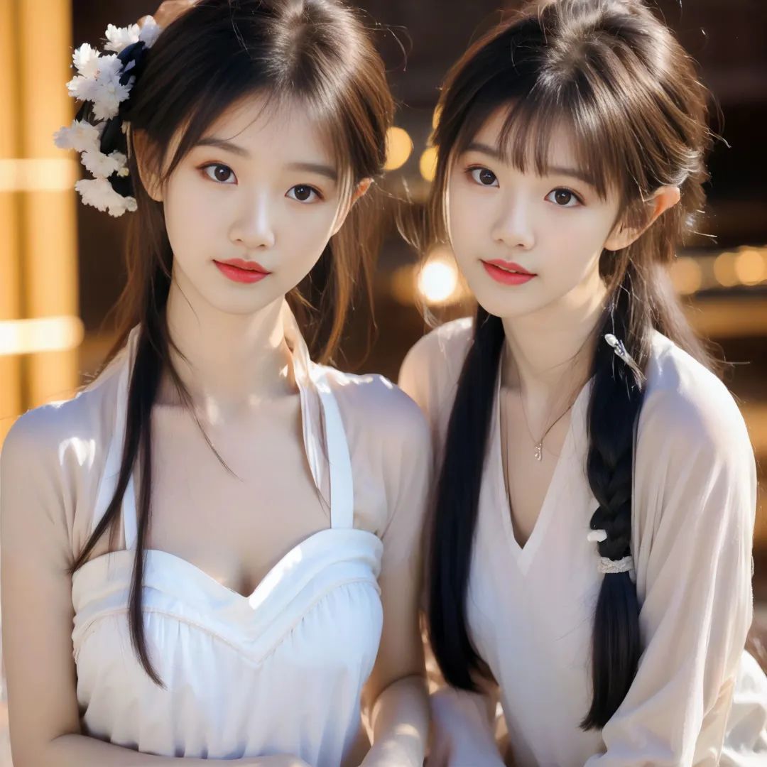 古风汉服下的多情姐妹花,活色生香的美丽令人陶醉 古风汉服下的多情姐妹花,活色生香的美丽令人陶醉