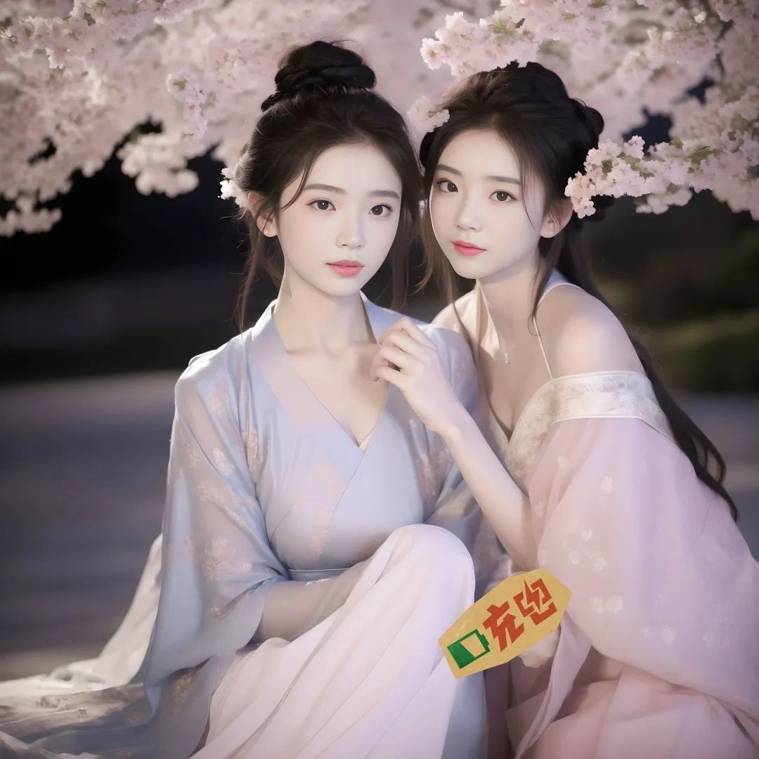 古风汉服下的多情姐妹花,活色生香的美丽令人陶醉 古风汉服下的多情姐妹花,活色生香的美丽令人陶醉