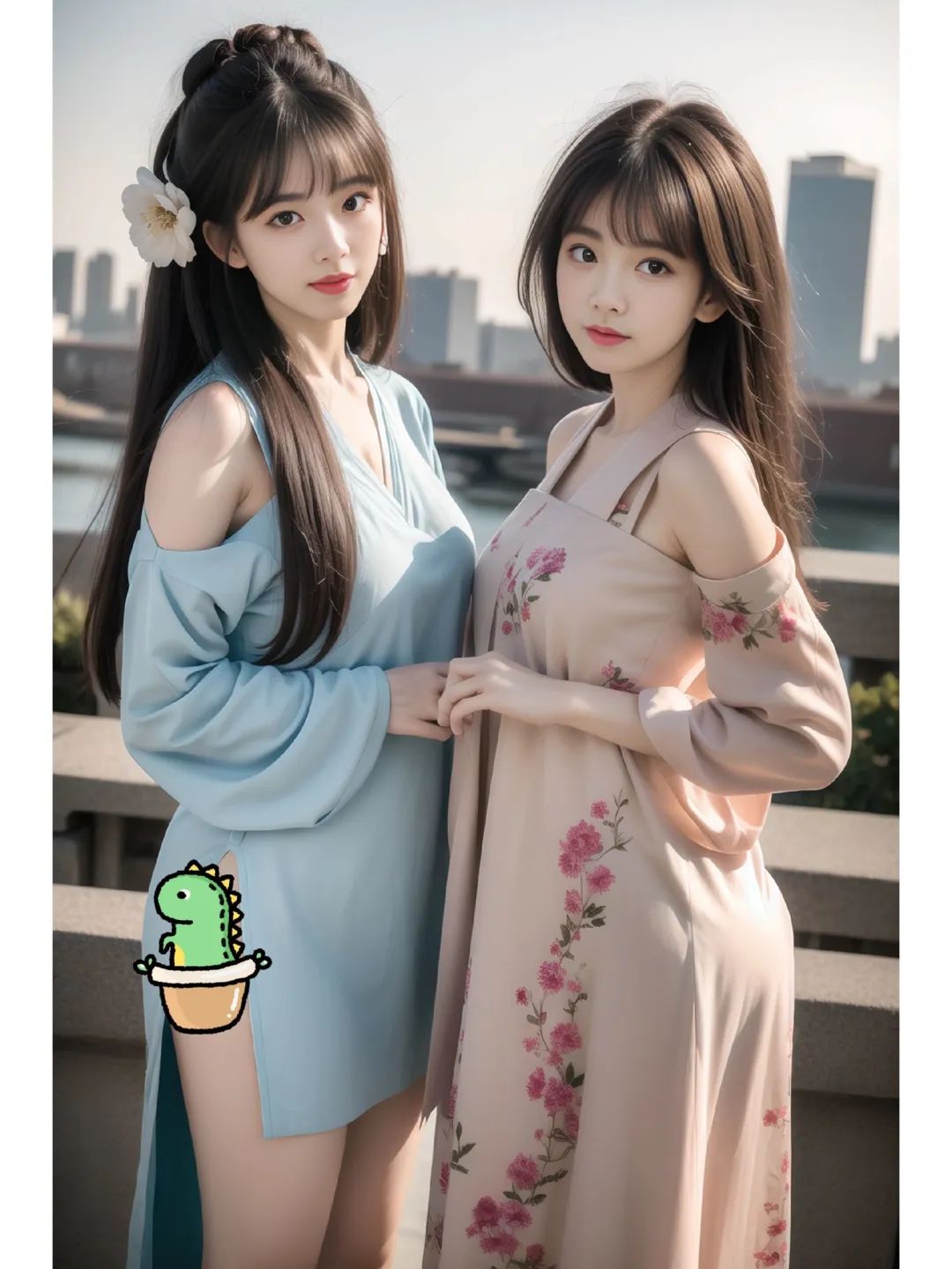 古风汉服下的多情姐妹花,活色生香的美丽令人陶醉 古风汉服下的多情姐妹花,活色生香的美丽令人陶醉