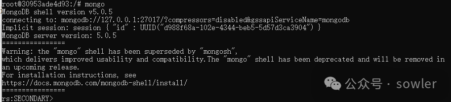 Docker 搭建 MongoDB5.0 集群 Docker 搭建 MongoDB5.0 集群