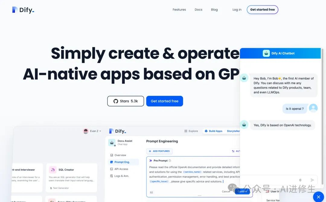 Dify：完善生态、支持 Ollama 与本地知识库、企业级拖放式 UI 构建 AI Agent、API 集成进业务！