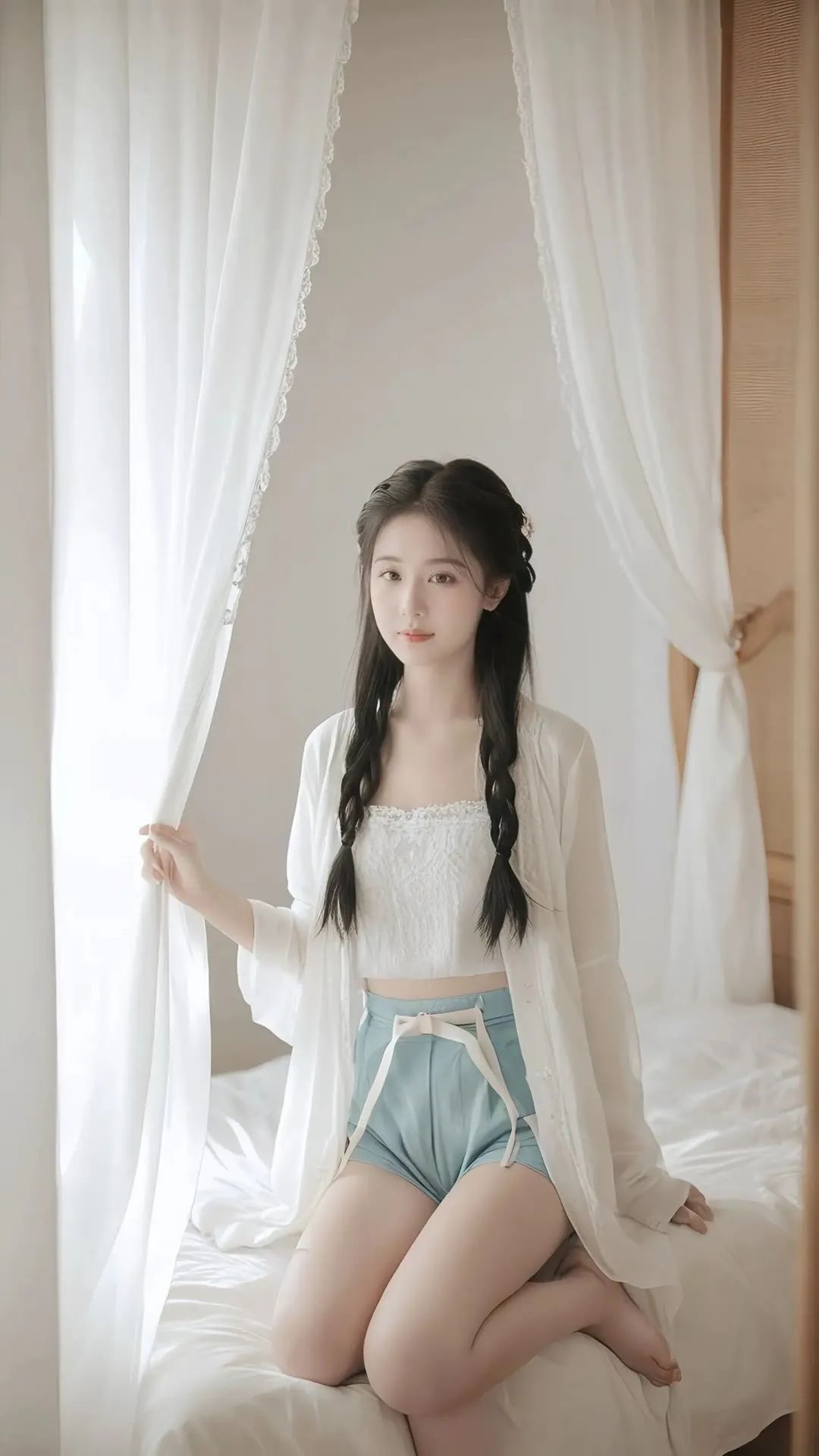 清纯甜美女孩穿美裙，美美哒(2)