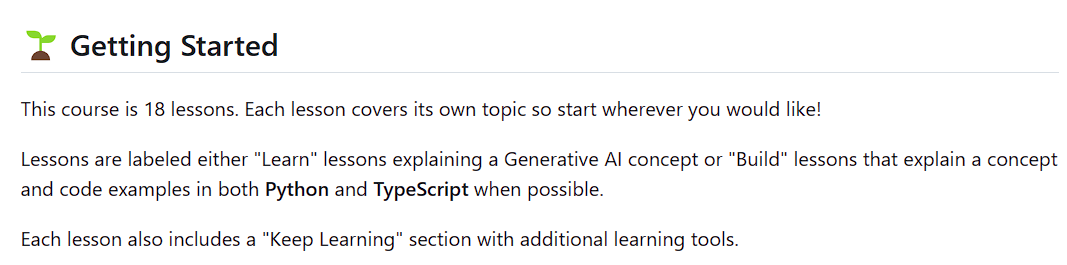 github 微软免费公开课，手把手教你学会生成式 AI 应用开发