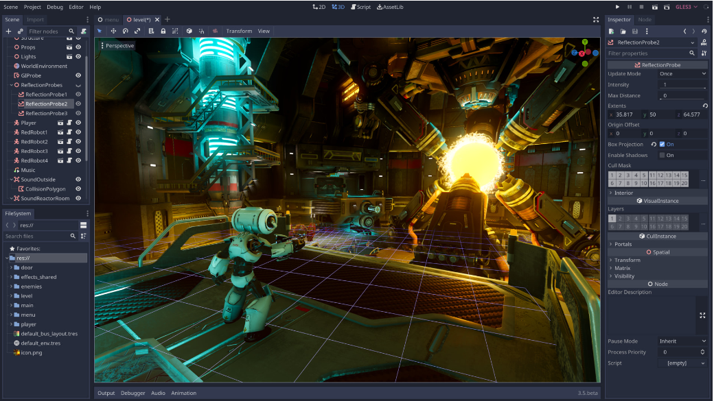 GODOT 免费开源的跨平台 2D 和 3D 游戏引擎