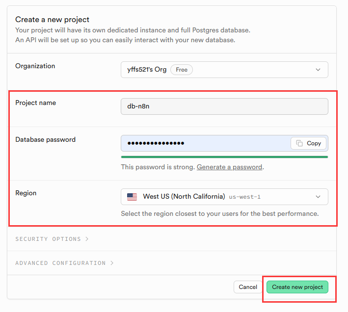 免费部署私有 n8n：免费的 2CPU+16GB 服务器，在线 PostgreSQL 数据库，尝鲜体验无限制的工作流